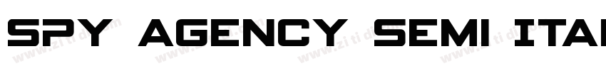 Spy Agency Semi Ital字体转换